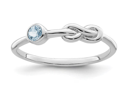 Sterling Silver Rings Style QBR34MAR - Classique Jewelry Inc.