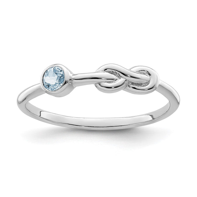Sterling Silver Rings Style QBR34MAR - Classique Jewelry Inc.