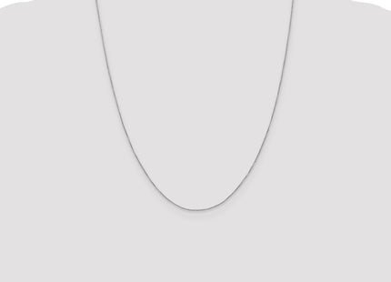 Sterling silver box link anklet, further view