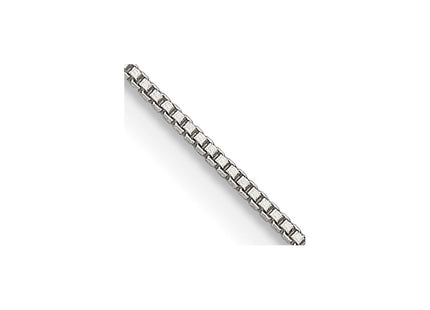 Sterling silver box link anklet