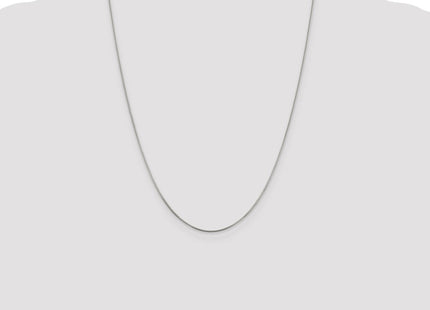 Sterling silver box link anklet, further view