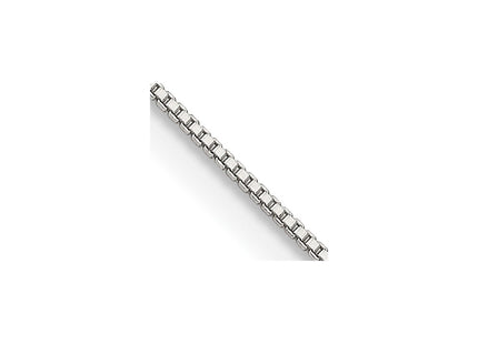 Sterling silver box link anklet
