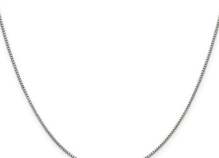 Sterling silver box link anklet, further view