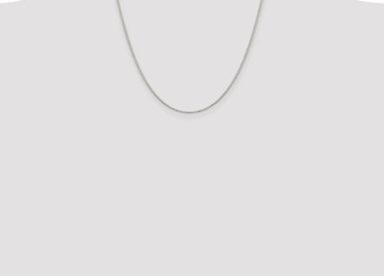 Sterling silver box link anklet, further view