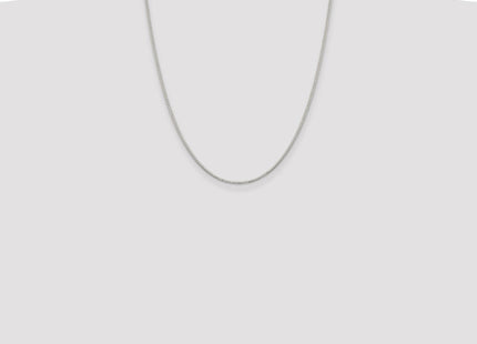 Sterling silver box link chain, further view