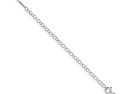 Sterling silver box link chain, another view