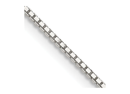 Sterling silver box link anklet