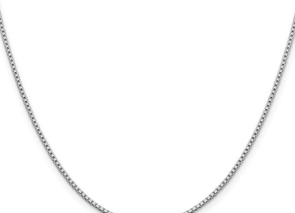 Sterling silver box link chain, alternate view