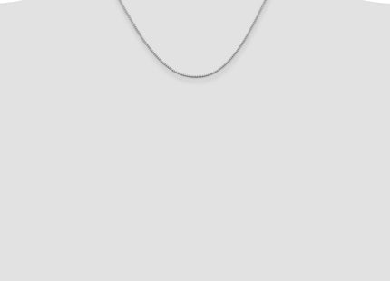 Sterling silver box link chain, further view