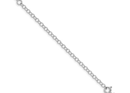 Sterling silver box link chain, additional view