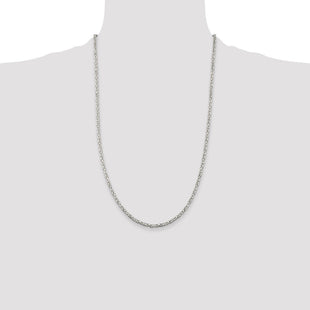 Sterling Silver Byzantine Chain (Style QBZ060-26)