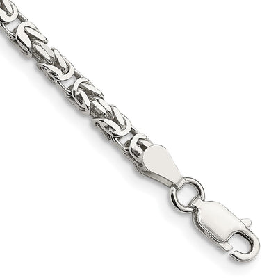 Sterling silver byzantine link chain