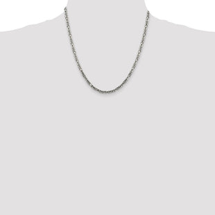 Sterling Silver Byzantine Chain (Style QBZ080-20)