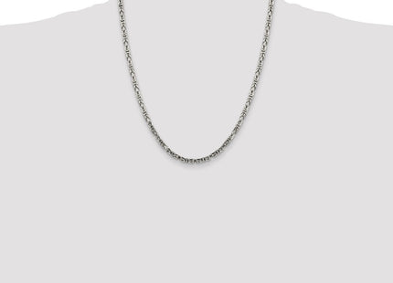 Sterling Silver Byzantine Chain (Style QBZ080-22)