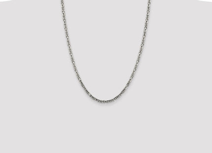 Sterling Silver Byzantine Chain (Style QBZ080-24)