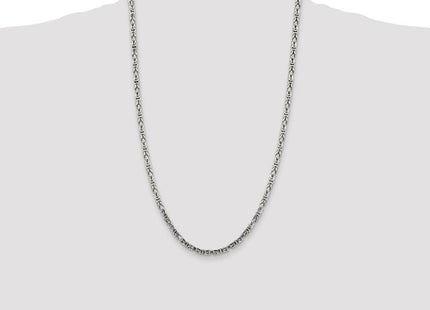 Sterling Silver Byzantine Chain (Style QBZ080-26)