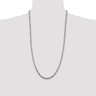 Sterling Silver Byzantine Chain (Style QBZ080-28)