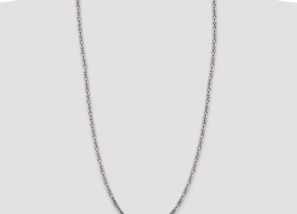 Sterling Silver Byzantine Chain (Style QBZ080-30)