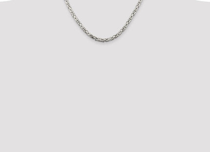 Sterling Silver Byzantine Chain (Style QBZ100-18)