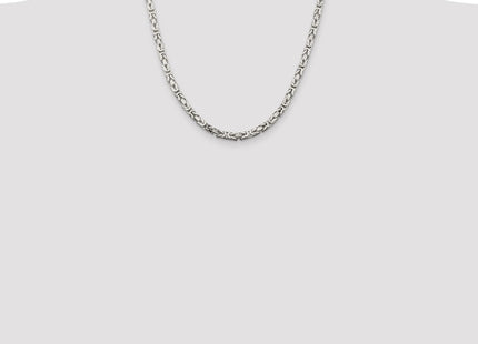 Sterling Silver Byzantine Chain (Style QBZ100-20)