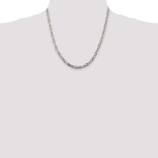 Sterling Silver Byzantine Chain (Style QBZ100-20)