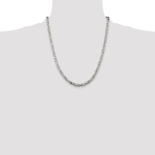 Sterling Silver Byzantine Chain (Style QBZ100-22)