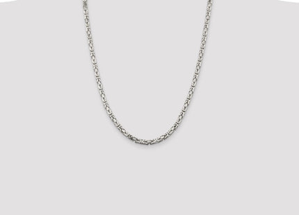 Sterling Silver Byzantine Chain (Style QBZ100-24)