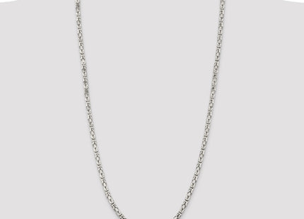 Sterling Silver Byzantine Chain (Style QBZ100-30)
