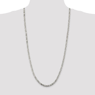 Sterling Silver Byzantine Chain (Style QBZ100-30)