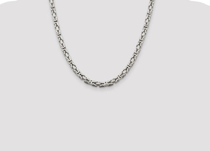 Sterling Silver Byzantine Chain (Style QBZ120-20)