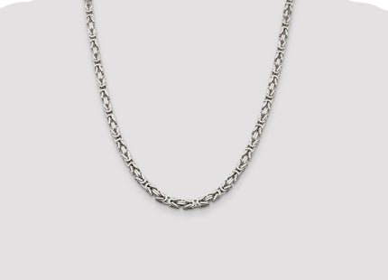 Sterling Silver Byzantine Chain (Style QBZ120-22)