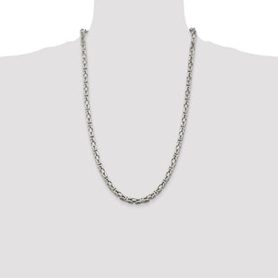 Sterling Silver Byzantine Chain (Style QBZ120-26)