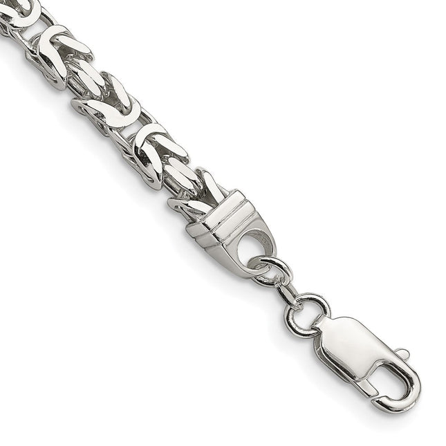 Sterling Silver Byzantine Chain, 20 x 5mm