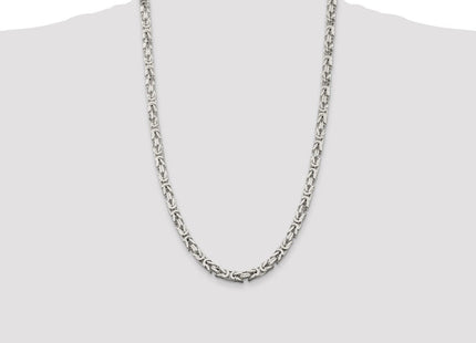 Sterling Silver Byzantine Chain (Style QBZ150-26)
