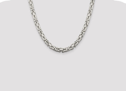Sterling silver byzantine link chain