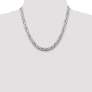 Sterling Silver Byzantine Chain (Style QBZ180-20)