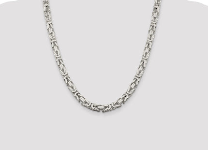 Sterling Silver Byzantine Chain (Style QBZ180-22)