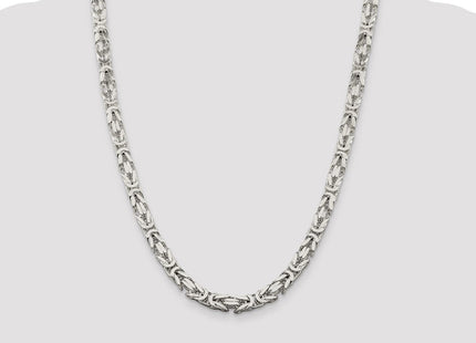 Sterling Silver Byzantine Chain (Style QBZ180-24)