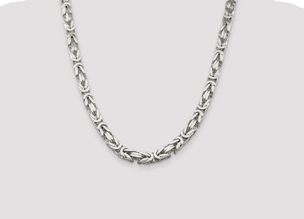 Sterling silver byzantine link chain
