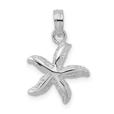 Sterling silver starfish pendant