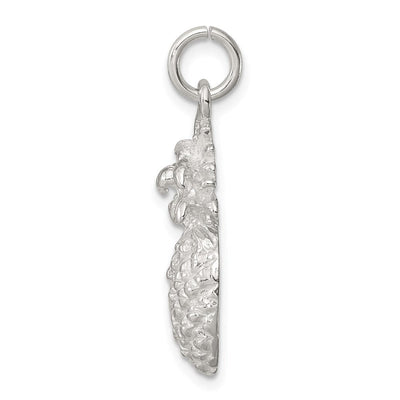 Sterling Silver Pineapple Charm, 25 x 11mm