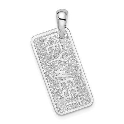 Sterling silver key pendant