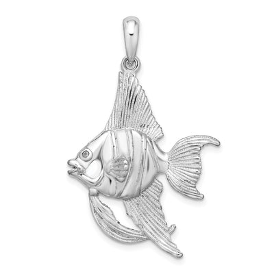 Sterling silver angel pendant