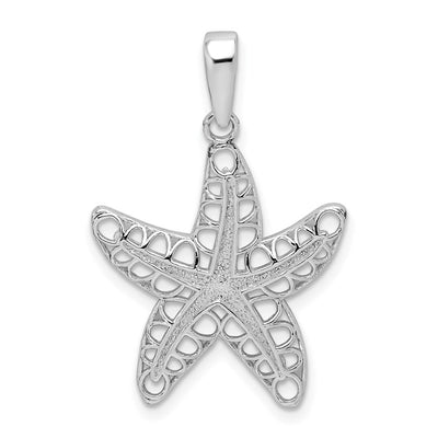 Sterling silver starfish pendant
