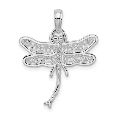 Sterling silver dragonfly pendant
