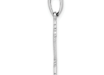 De-Ani Sterling Silver Rhodium-Plated Polished Marco Island Palm Tree Pendant