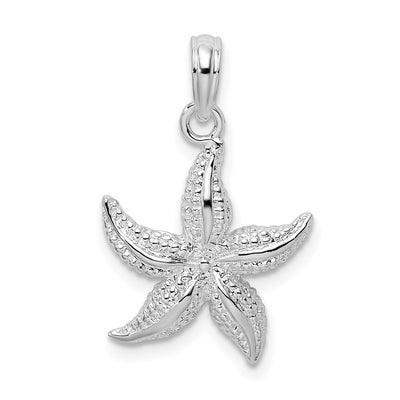 Sterling silver starfish pendant