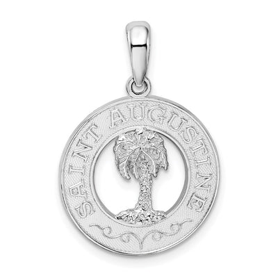 Sterling silver circle pendant