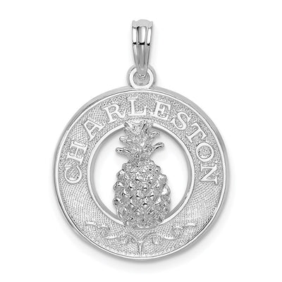 Sterling silver circle pendant