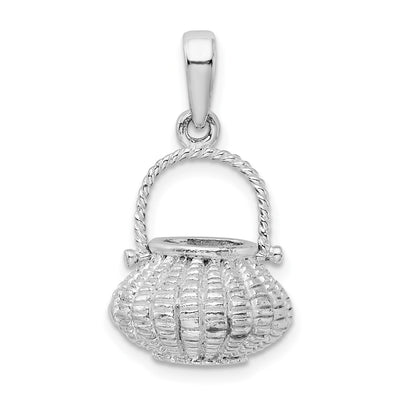Sterling silver flower pendant